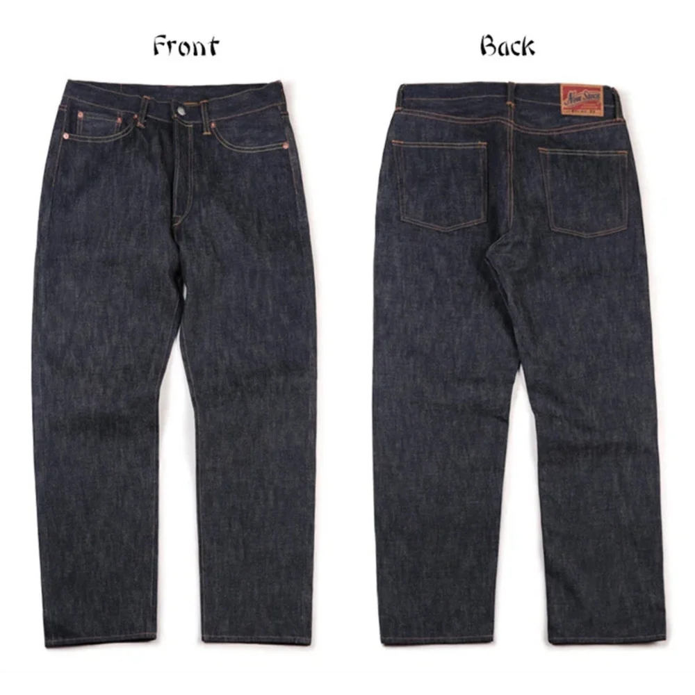 NON STOCK 15oz Raw Denim Selvedge Jeans Regular Fit Straight Rigid Version 30 - Picture 4 of 15
